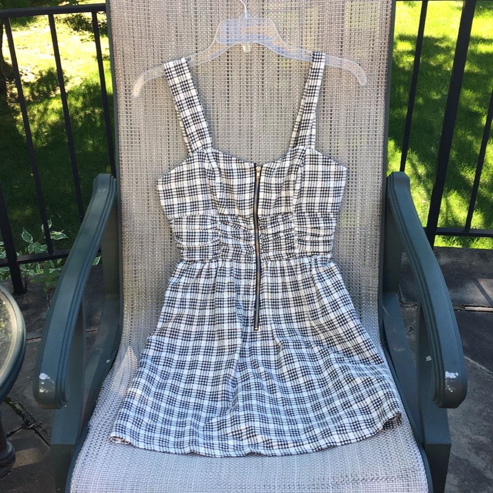 Black and white summer dress